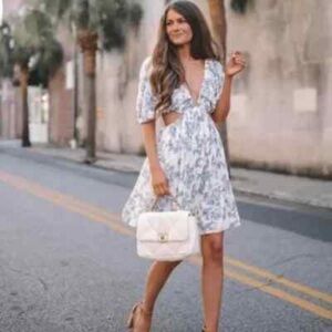 NWT BARDOT EDEN SUMMER FLORAL MINI DRESS SIZE 8